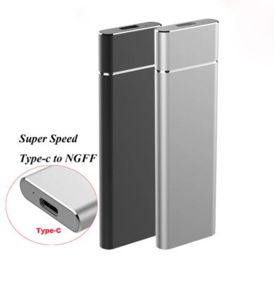 China Aluminum Type C M2 SSD Enclosure nvme NGFF Hdd Aluminum External Enclosure For Hard Disk Drive for sale