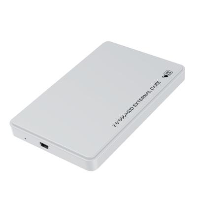 China USB 2.0 SATA 2.5 Inch Plastic HDD Enclosure External Plastic HDD Case for sale