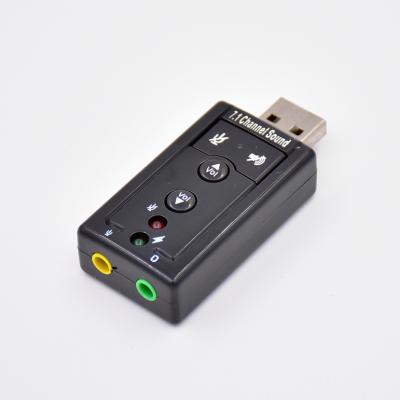 China With Main Cheap Usb 7.1m Audio External Sound Card Interface PC Laptop Sound Card Adapter for sale