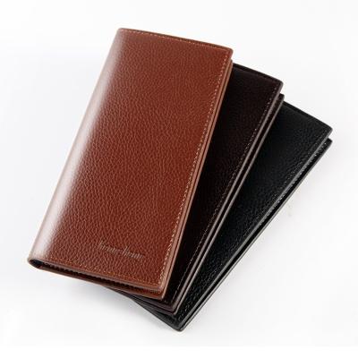 China Luxury Fashion Men's Long Purse High Quality Business Card Holder Men Genuine Leather Wallet for sale