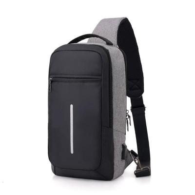 China Waterproof Multifunctional Travel Men Waterproof Cross - Body Shoulder Trunk Bag With Usb Charging Port for sale