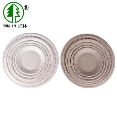 China Disposable Plant Fiber Making Compostable Disposable Round Dishes for sale