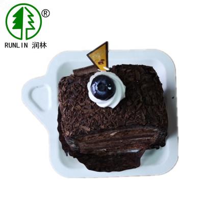 China Disposable Sugarcane Bagasse Dishes For Birthday Cake for sale