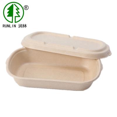 China Disposable biodegradable bowls of natural or white color bagasse for sale