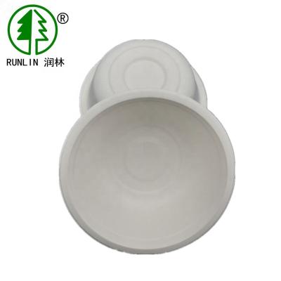 China Disposable 500ML biodegradable disposable bagasse pulp bowl for sale