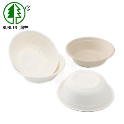 China Disposable Biodegradable Round Sugar Cane Bagasse Compostable Bowl for sale