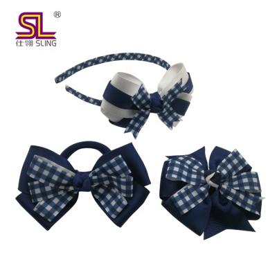 China Hair decoration jojo siwa children the new hair band baby cloth hair bow kids hair clips accessories hanger sets for sale