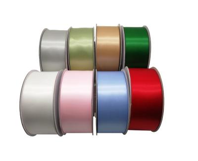 China Hot Selling High Tenacity 25mm Double Face Satin Ribbon With 196 Colors for sale