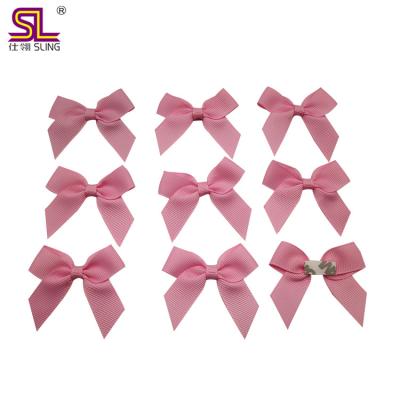 China Factory Customized Polyester Satin Ribbon Eco - Friendly Pre - Tied Gift Wrapping Bows for sale