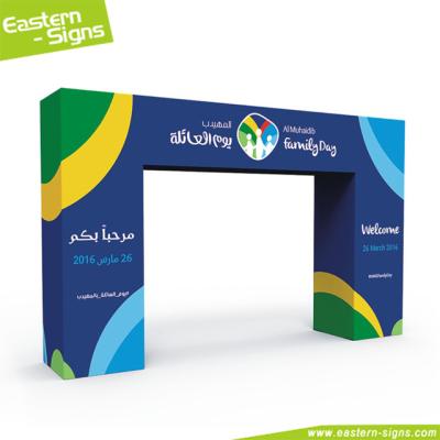 China 100% Polyester Portable New Product Aluminum Square Advertising And Expo Display Stand Arches for sale