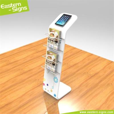 China Portable Modern Aluminum 100% Polyester Trade Show Display Floor Standing Led Display Android Tablet for sale