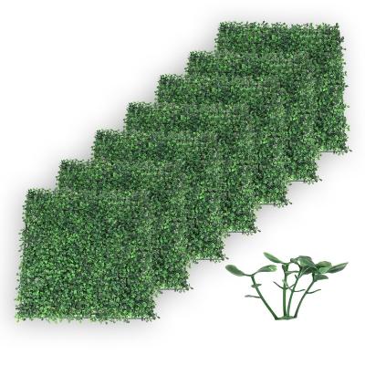 China P6 Wedding Decoration Background Green Foliage Plant Boxwood Indoor Outdoor Hedge Panels Artificial Grass Wall for sale