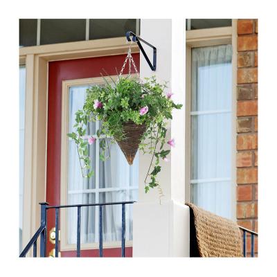 China HL-21 Wholesale Indoor Outdoor Hanging Decoration Ornamental Morning Glory Flower and Plants Artificial Basket Flower for sale