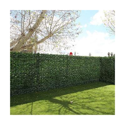 China Easily Assembled L2 Home Decoration Plastic UV Resistant Green Foliage Panels Privacy Screen Artificial Ivy Fence for sale