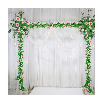 China T-20 Decoration Home Decor Indoor Outdoor Fake Rose Vine Artificial Flower Hanging Garland lvy for Hotel Party Wedding Home Decor for sale