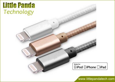 China Best Selling USB Data Cable Super Speed Aluminum iPhone 5 8 pin USB Cable Woven Braided for sale