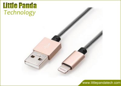 China Factory Supply Durable USB Data Cable Metal MFI Certified Cable 8 Pin USB Cable for Apple Braided Data Cable for sale