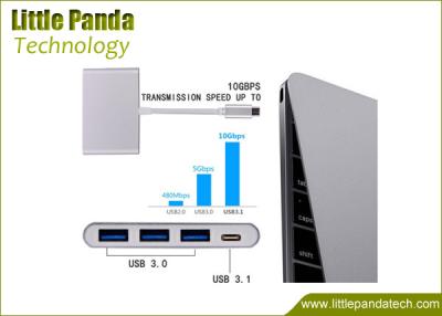 China Promotional Type C Charging Hub USB 3.0 Hub and Lan /RJ45 Ethernet Port Adapter USB Hub for sale