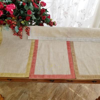 China Durable Wholesale Sequin Table Cloth White Rectangular Tablecloth For Wedding for sale