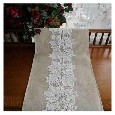 China Daily life lace border unique sewing tablecloth for wedding party dinner for sale