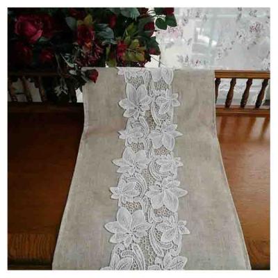 China Wholesale Luxury Daily Life Design Flower Border Design Tablecloth for sale