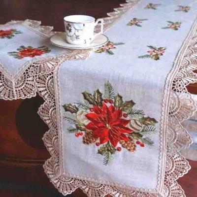 China Simple dyed modern rectangular polyester tablecloth suppliers for sale