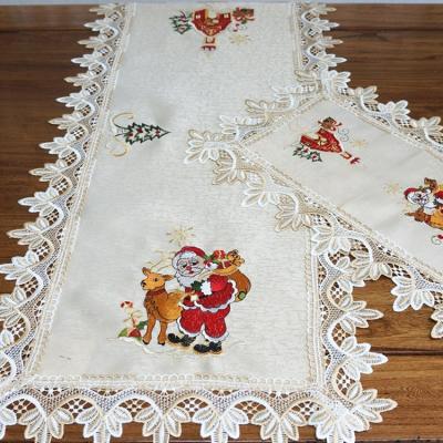 China Embroidery Modern Handmade Large Hotel Cotton Tablecloth Decorative Sizes for sale