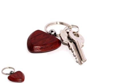 China Heart Shape Rosewood Key Chain for sale