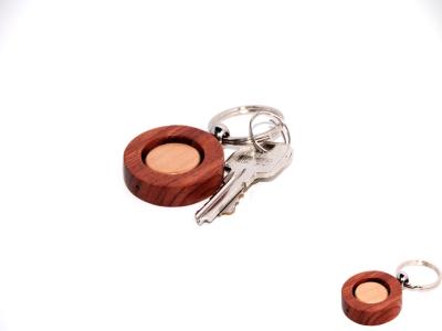 China Bi-wood round key chain for sale