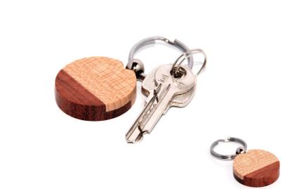 China Bi-Wood round key chain for sale