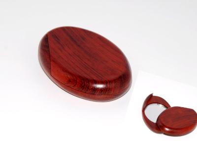 China Rosewood oval foldable mirror for sale