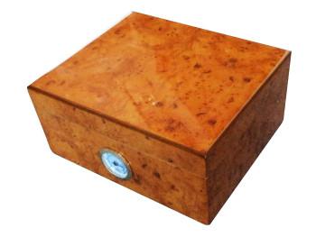 China Glossy vanish Paper veneer Cigar box for sale