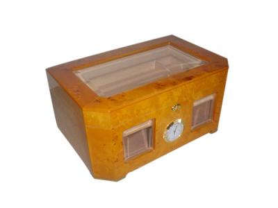 China Polar wood glossy vanish Cigar box for sale