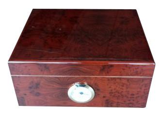 China Okoume wood veneer matt painting Cigar box for sale