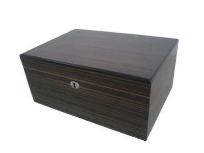 China Paper veneer glossy vanish Cigar box for sale