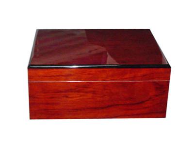 China Rosewood veneer glossy Painting Cigar box for sale