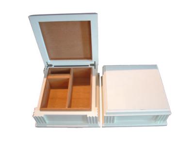 China MDF white paint Cigar box for sale