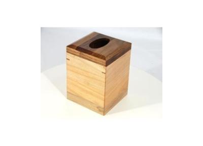 China Maple&walnut vertical tissue box for sale