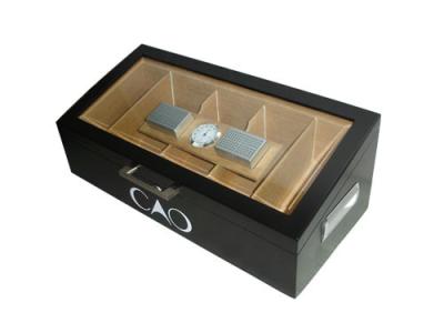 China black leather watch box for sale