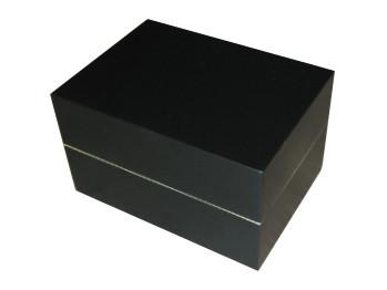 China MDF glossy black painting wood tea box for sale