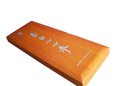 China Maple wood orange standard painting wood tea box for sale