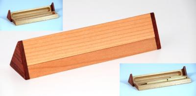 China B0301 Bi-wood Triangular Single Pen Box for sale