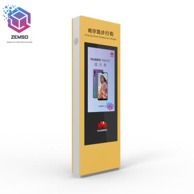 China Outdoor Waterproof Smart LCD Bus Stop Station Shelter Modern Digital Signage For Bus Stop Advertising for sale