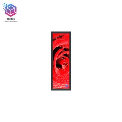 China Outdoor speaking show IP65 outdoor lcd stretched bar display, advertising lcd screen for bus stop, stretch lcd for sale