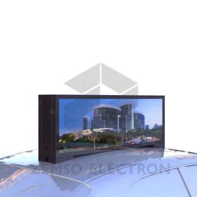 China Outdoor Digital Mediea Edge Display Taxi Top Shelf LCD Advertising Screen for sale