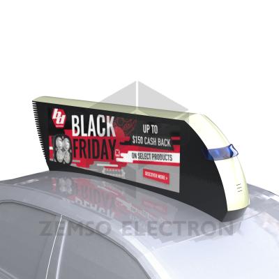 China LCD Taxi Outdoor Manufacture Display Advertising Booth Car Top Screen for sale