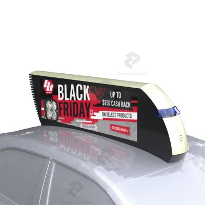 China High Quality Outdoor Waterproof Advertising Taxi Foil Frame Wifi Top Galvanized Digital Signage Factory for sale