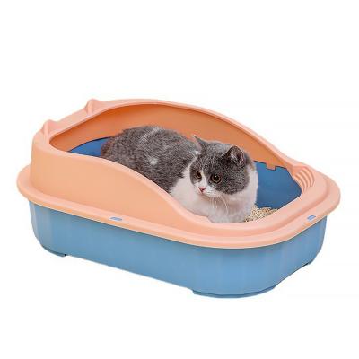 China Superior Odor Control Manji Custom Premium Bentonite Sand Self-Cleaning Tray Animal Small Automatic Cat Litter Box for sale