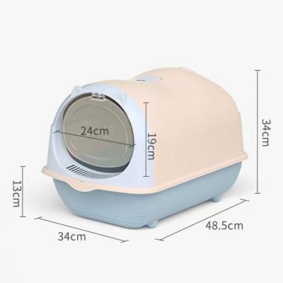 China Superior Odor Control Manji Custom Premium Bentonite Sand Automatic Flush Cleaning Animal Cat Litter Box for sale