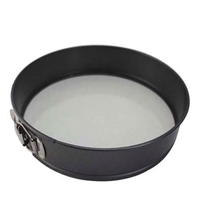 China 112404 Non Sustainable Leakproof Round Springform Cheesecake Round Bakeware Cake Pans For Baking With Glass Bottom for sale